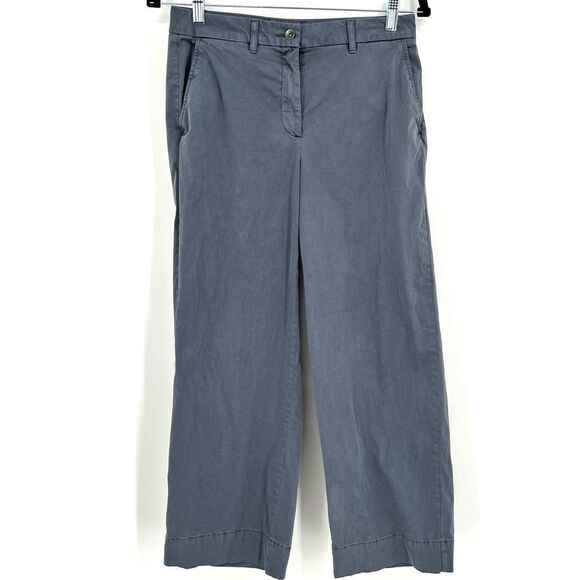 Elizabeth and James Straight Leg Pants Blue cropped ankle size 4 career office - Picture 1 of 5